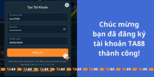 đăng ký tài khoản thành công