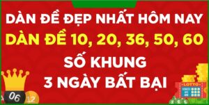 dàn đề 10 số khung 3 ngày